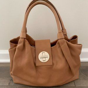 kate spade satchel handbag, tan